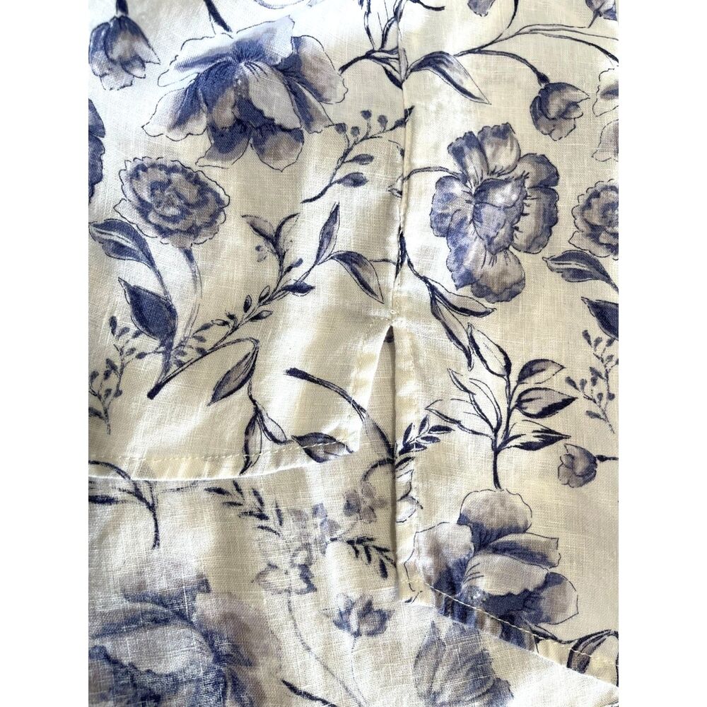 Cynthia rowley 100% linen button up shirt tropical vacation beach resort womenXS - Picture 4 of 5